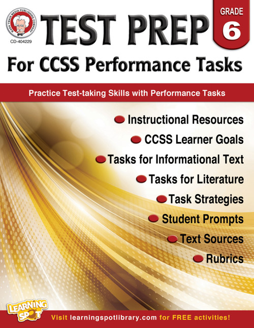 Test Prep for CCSS Performance Tasks, Grade 6 by Schyrlet Cameron, Carolyn Craig, 9781622235261