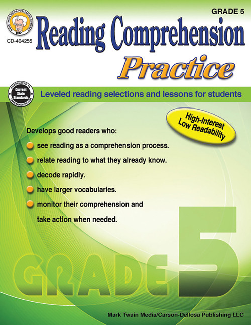 Reading Comprehension Practice, Grade 5 by Janet P Sitter, 9781622236343