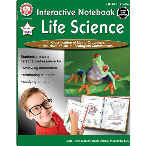 Interactive Notebook: Life Science, Grades 5 - 8 by Schyrlet Cameron, Carolyn Craig, 9781622236862