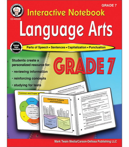 Interactive Notebook: Language Arts Resource Book, Grade 7 by Schyrlet Cameron, Carolyn Craig, 9781622237623
