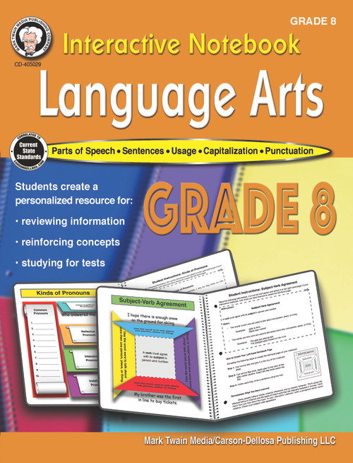 Interactive Notebook: Language Arts Resource Book, Grade 8 by Schyrlet Cameron, Carolyn Craig, 9781622237630