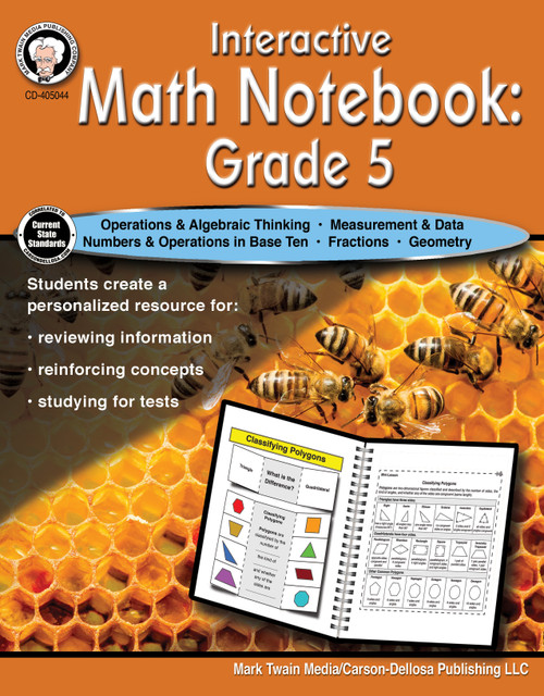 Interactive Math Notebook Resource Book, Grade 5 by Schyrlet Cameron, Carolyn Craig, 9781622238125