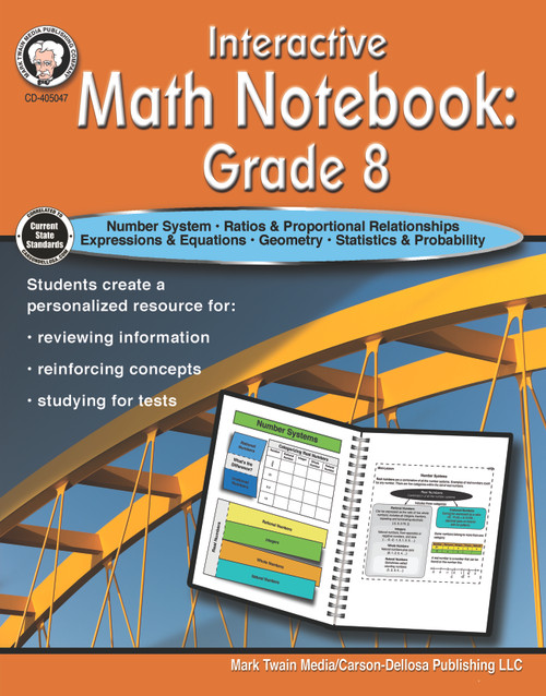 Interactive Math Notebook Resource Book, Grade 8 by Schyrlet Cameron, Carolyn Craig, 9781622238156