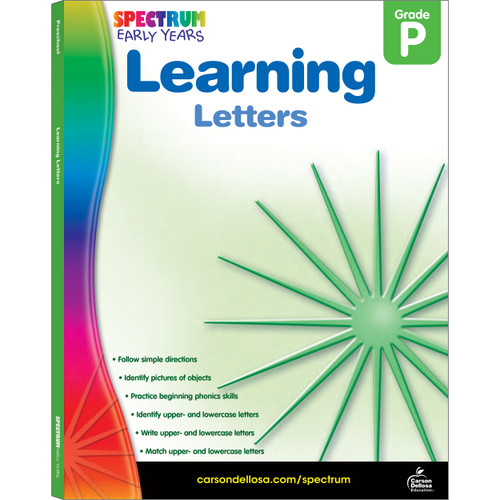 Learning Letters, Grade PK by Spectrum, 9781936024971
