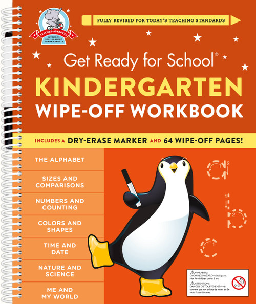 Get Ready for School: Kindergarten Wipe-Off Workbook by Heather Stella, 9780762481224