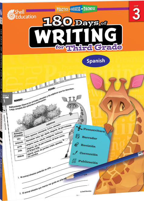 180 Days®: Writing for Third Grade (Practice, Assess, Diagnose) (Spanish Edition) by Kristi Sturgeon, 9781087648736