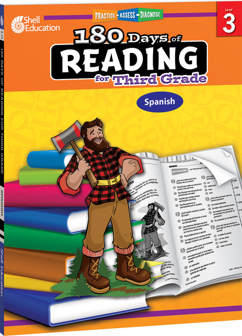 180 Days™: Reading for Third Grade (Practice, Assess, Diagnose) (Spanish Edition) by Christine Dugan, 9781087648767