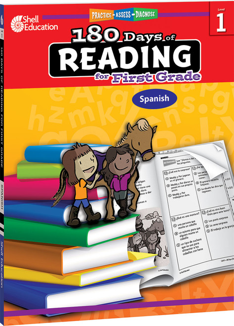 180 Days™: Reading for First Grade (Practice, Assess, Diagnose) (Spanish Edition) by Suzanne Barchers, Suzanne Barchers, Suzanne Barchers, Suzanne Barchers, 9781087643052