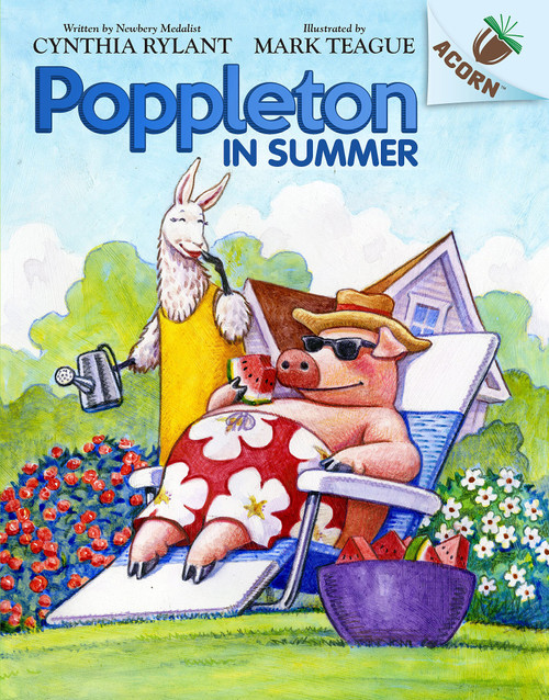 Poppleton in Summer: An Acorn Book (Poppleton #6) - 9781338566765 by Cynthia Rylant, Mark Teague, 9781338566765
