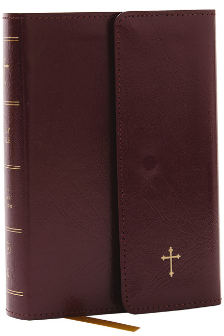 KJV Holy Bible: Compact with 43,000 Cross References, Burgundy Leatherflex with flap, Red Letter, Comfort Print: King James Version by Thomas Nelson, 9781400333448