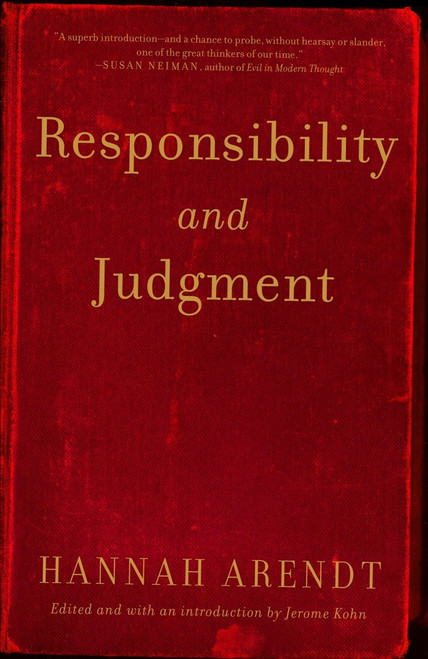 Responsibility and Judgment by Hannah Arendt, 9780805211627