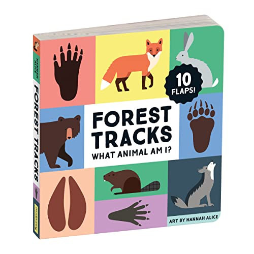 Forest Tracks: What Animal Am I? Lift-the-Flap Board Book by Mudpuppy, Hannah Alice, 9780735374706