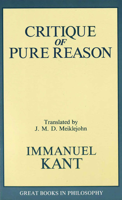 Critique of Pure Reason by Immanuel Kant, 9780879755966