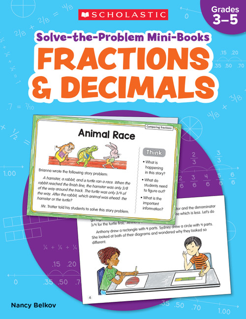 Solve-the-Problem Mini Books: Fractions & Decimals by Nancy Belkov, 9781338804577
