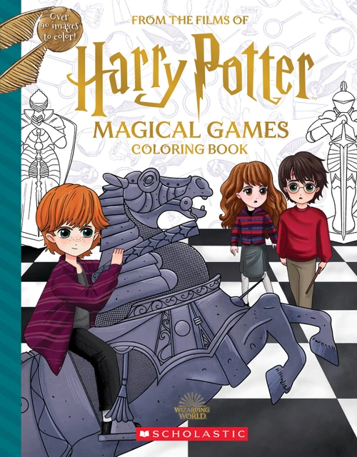 Magical Games Coloring Book (Harry Potter) by Jenna Ballard, Violet Tobacco, 9781338890600