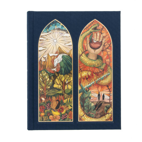 CSB Notetaking Bible, Stained Glass Edition, Sapphire Cloth Over Board by CSB Bibles by Holman, 9781087762487