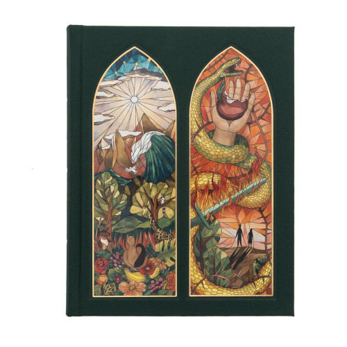 CSB Notetaking Bible, Stained Glass Edition, Emerald Cloth Over Board by CSB Bibles by Holman, 9781087762500