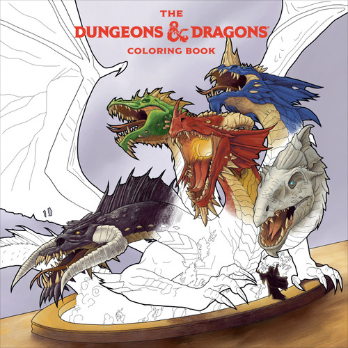 The Dungeons & Dragons Coloring Book (80 Adventurous Line Drawings) by Official Dungeons & Dragons Licensed, 9781984862198
