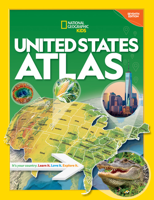 National Geographic Kids United States Atlas, 7th Edition - 9781426374210 by National Geographic Kids, 9781426374210