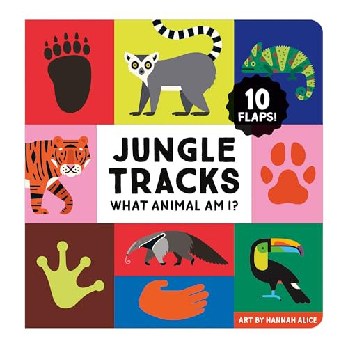 Jungle Tracks Lift-the-Flap Board Book by Mudpuppy, Hannah Alice, 9780735374690