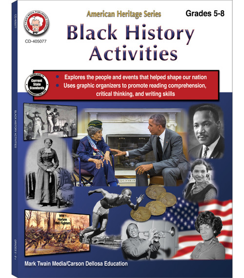 Black History Activities Workbook, Grades 5 - 8 (American Heritage Series) by Schyrlet Cameron, 9781622238781