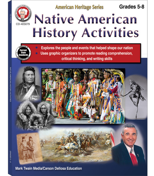 Native American History Activities Workbook, Grades 5 - 8 (American Heritage Series) by Schyrlet Cameron, 9781622238804