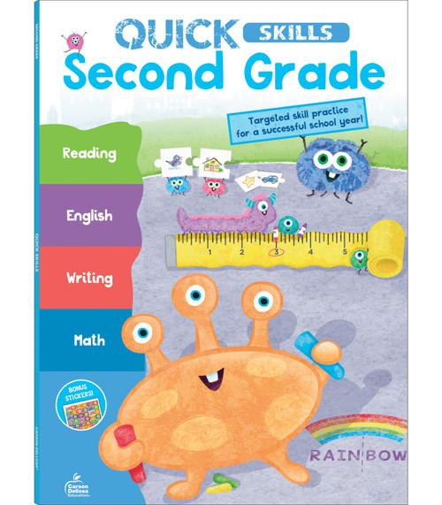 Quick Skills Second Grade Workbook by Carson Dellosa Education, 9781483868240