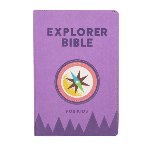 CSB Explorer Bible for Kids, Lavender Compass LeatherTouch, Indexed by CSB Bibles by Holman, 9781087774190