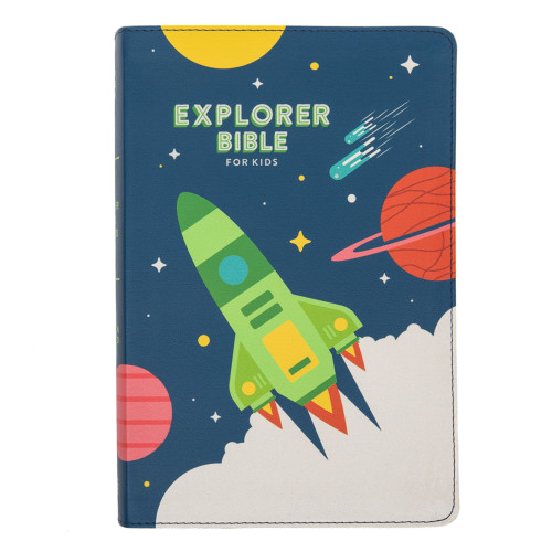 CSB Explorer Bible for Kids, Blast Off LeatherTouch by CSB Bibles by Holman, 9781087765631