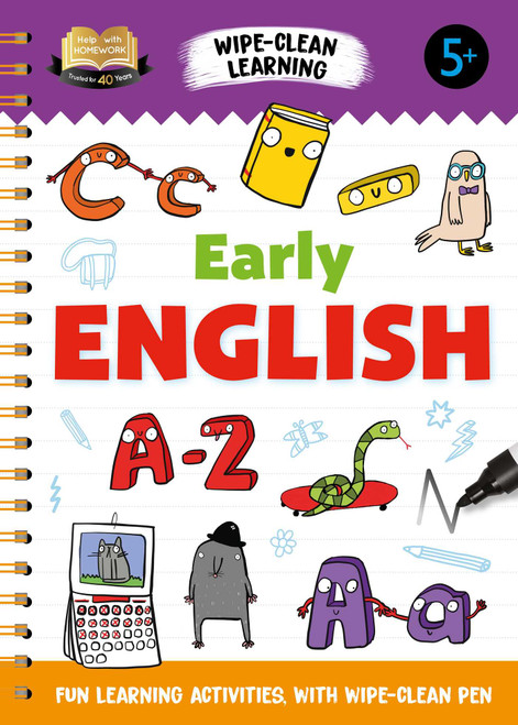 Help with Homework Early English (Fun Learning Activities with Wipe-Clean Pen) by IglooBooks, 9781838527877