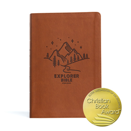 CSB Explorer Bible for Kids, Brown Mountains LeatherTouch, Indexed (Placing God's Word in the Middle of God's World) by CSB Bibles by Holman, 9781430082620