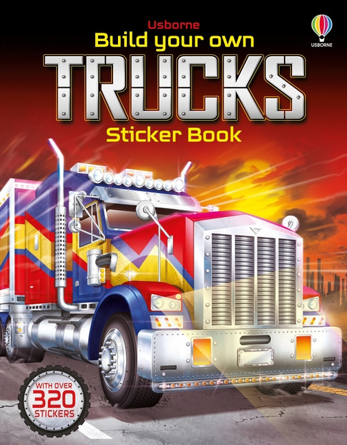 Build Your Own Trucks Sticker Book by Simon Tudhope, John Shirley, 9781805070054