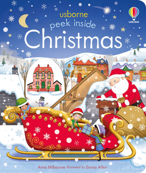 Peek Inside Christmas (A Christmas Holiday Book for Kids) by Anna Milbourne, Emma Allen, 9781805070504