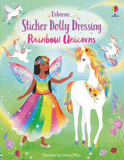 Sticker Dolly Dressing Rainbow Unicorns by Fiona Watt, Antonia Miller, 9781805317333