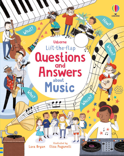 Lift-the-flap Questions and Answers About Music by Lara Bryan, Elisa Paganelli, 9781805318613