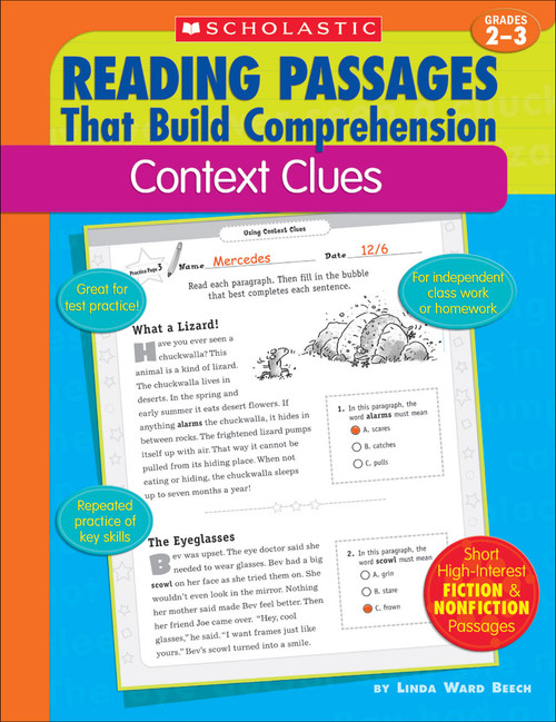 Reading Passages That Build Comprehension: Context Clues Grades 2-3 by Linda Beech, 9780439554268