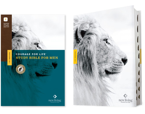 NLT Courage For Life Study Bible for Men, Filament Enabled (Hardcover, Indexed) by New Living Translation, Tyndale, Courage for Life, Ann White, Robbie Goss, 9781496475534