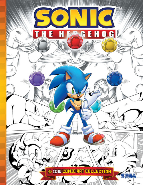 Sonic the Hedgehog: The IDW Comic Art Collection by Tracy Yardley, Evan Stanley, Adam Bryce Thomas, Nathalie Fourdraine, Jack Lawrence, 9798887240428