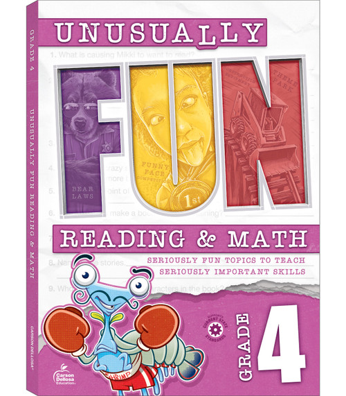 Unusually Fun Reading & Math Workbook, Grade 4 (Seriously Fun Topics to Teach Seriously Important Skills) by Chris Schwab, Jennifer B. Stith, Hailey Scragg, 9781483867137