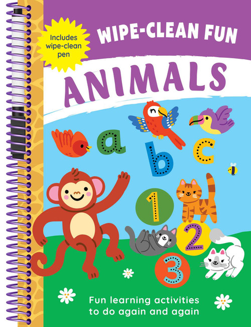Wipe-Clean Fun: Animals (Fun Learning Activities with Wipe-Clean Pen) by IglooBooks, 9781838527891