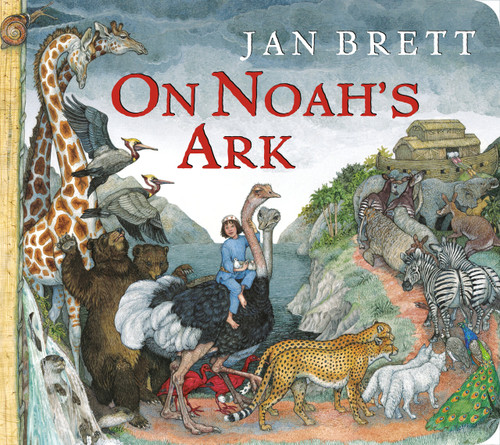 On Noah's Ark (Oversized Lap Board Book) by Jan Brett, Jan Brett, 9780593695739