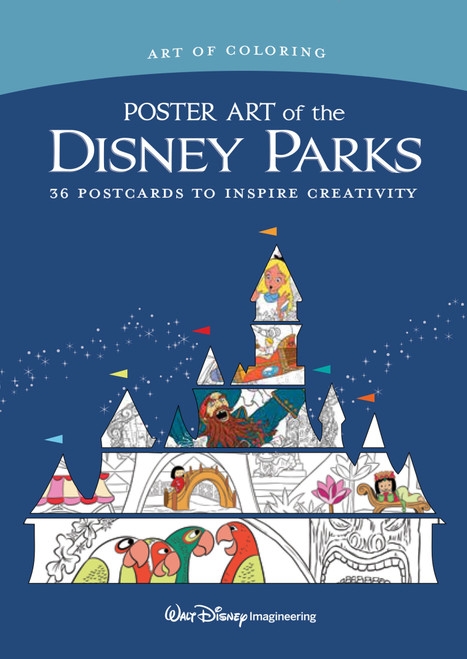Art of Coloring: Poster Art of the Disney Parks (36 Postcards to Inspire Creativity) (Miniature Edition) by Disney Books, 9781368012447