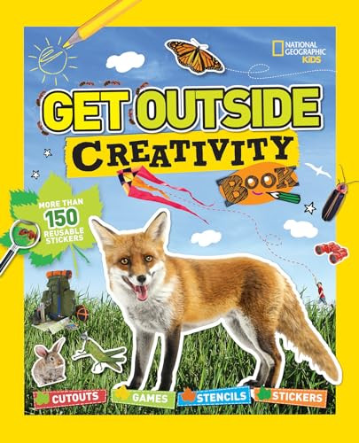 Get Outside Creativity Book (Cutouts, Games, Stencils, Stickers) by National Geographic Kids, 9781426323263