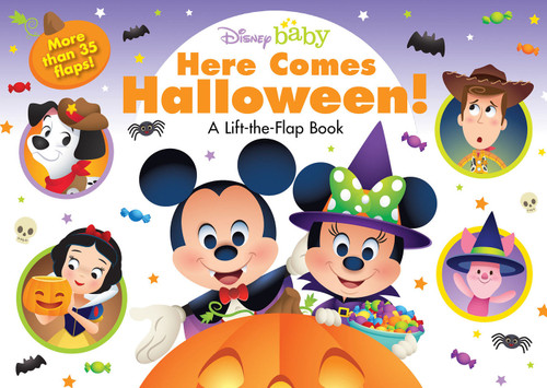 Disney Baby: Here Comes Halloween! (A Lift-the-Flap Book) by Disney Books, 9781368077354