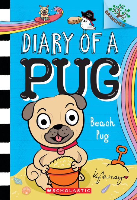 Beach Pug: A Branches Book (Diary of a Pug #10) by Kyla May, Kyla May, 9781338877601