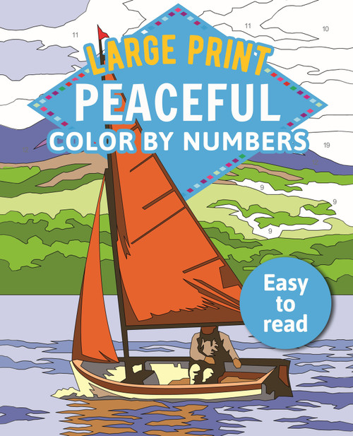 Large Print Peaceful Color by Numbers (Easy to Read) by David Woodroffe, 9781398820814