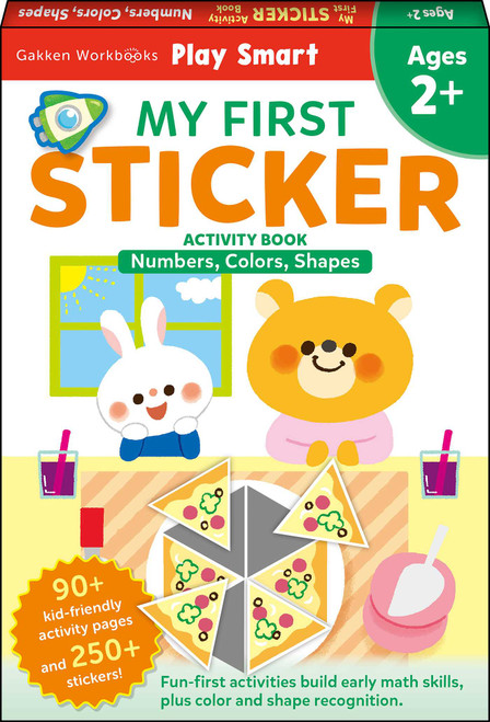 Play Smart MY FIRST STICKER Numbers, Colors, Shapes (For Ages 2+) by Gakken early childhood experts, 9784056212389