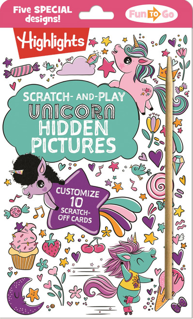 Scratch-and-Play Unicorn Hidden Pictures by Highlights, 9781639621507