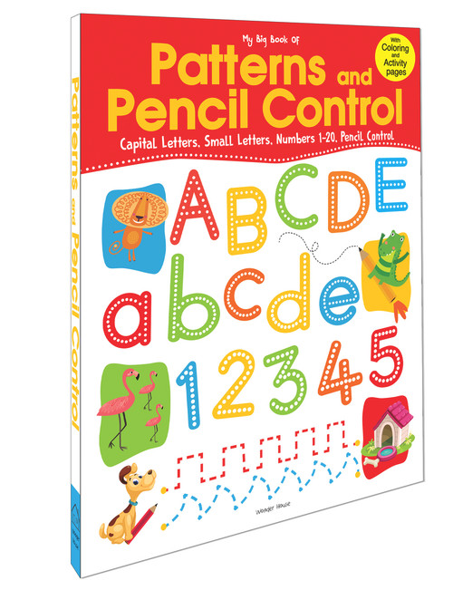 My Big Book of Patterns And Pencil Control (Interactive Activity Book For Children To Practice Patterns, Numbers 1-20 And Alphabet) by Wonder House Books, 9789388810609