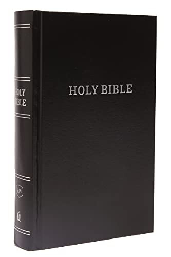 KJV, Pew Bible, Large Print, Hardcover, Black, Red Letter, Comfort Print (Holy Bible, King James Version) by Thomas Nelson, 9780718096793